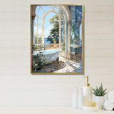 Bathroom Tranquil Reflections IV - Humor Canvas Wall Art