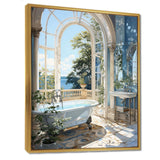 Bathroom Tranquil Reflections IV - Humor Canvas Wall Art