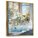 Bathroom Tranquil Reflections VI - Humor Canvas Wall Art