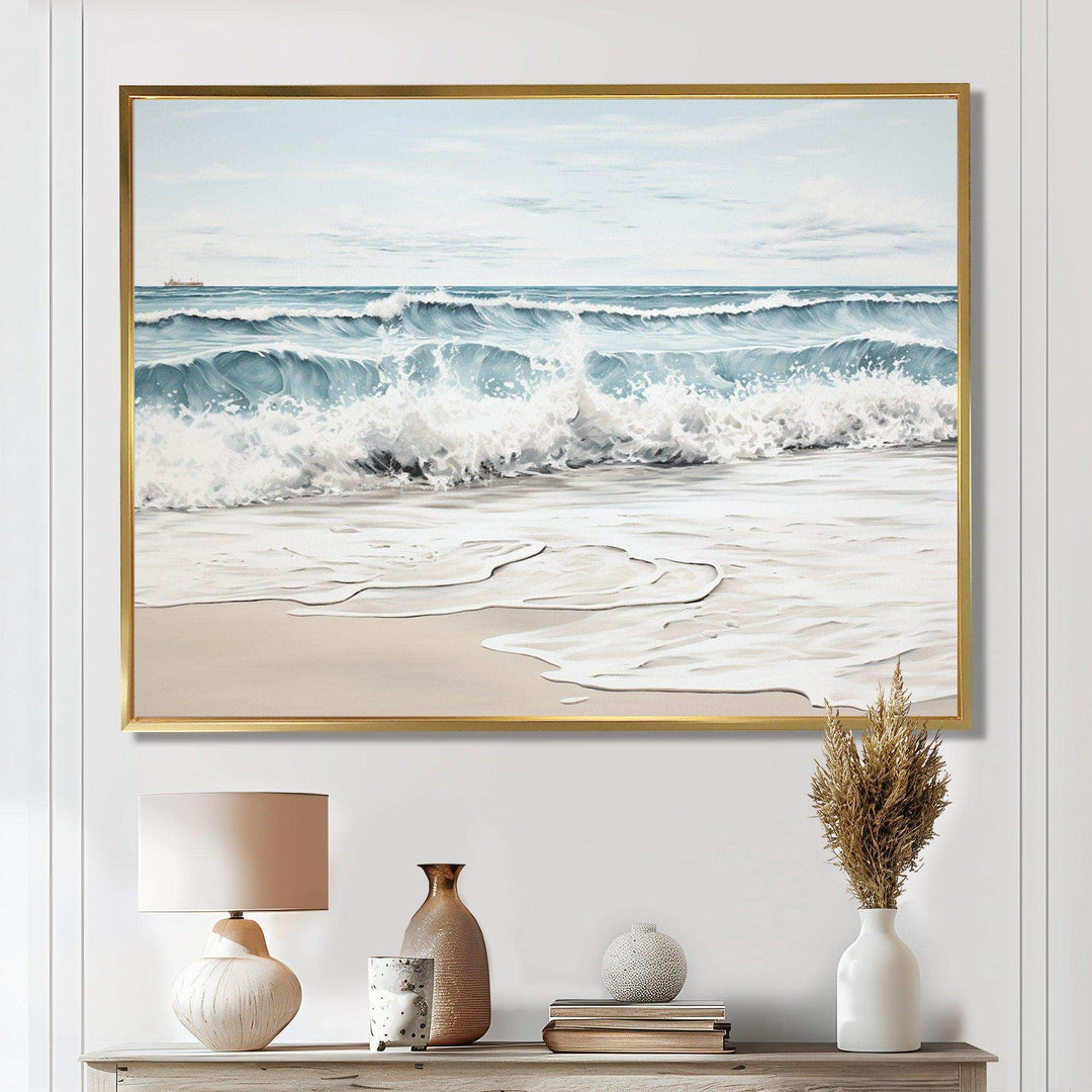Beach Minimalism Landscape III - Coastal Canvas Wall Art