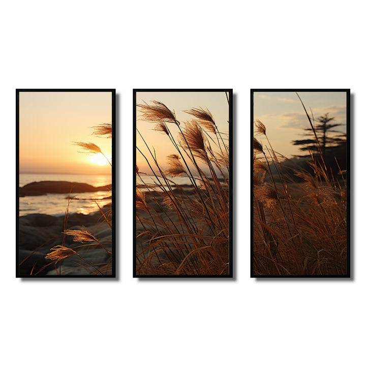 Beach Breeze At Sunset II - Multi-Panel Canvas Prints