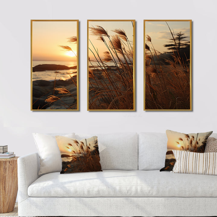 Beach Breeze At Sunset II - Multi-Panel Canvas Prints