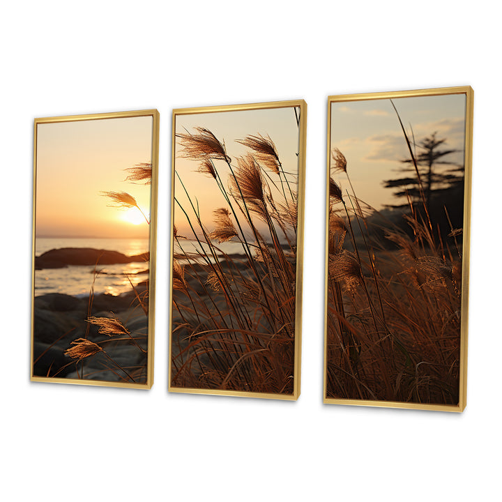 Beach Breeze At Sunset II - Multi-Panel Canvas Prints