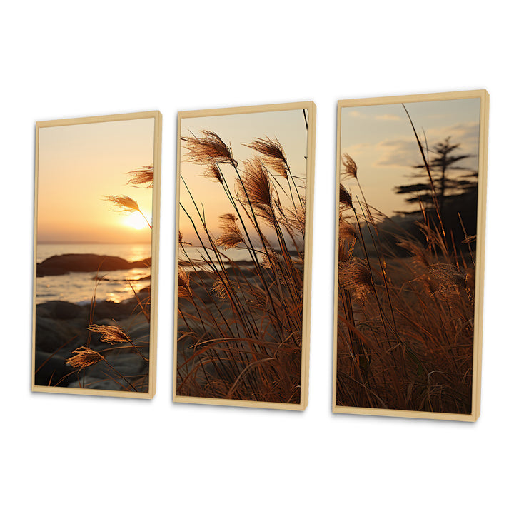 Beach Breeze At Sunset II - Multi-Panel Canvas Prints