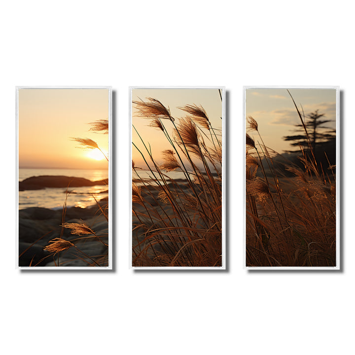 Beach Breeze At Sunset II - Multi-Panel Canvas Prints