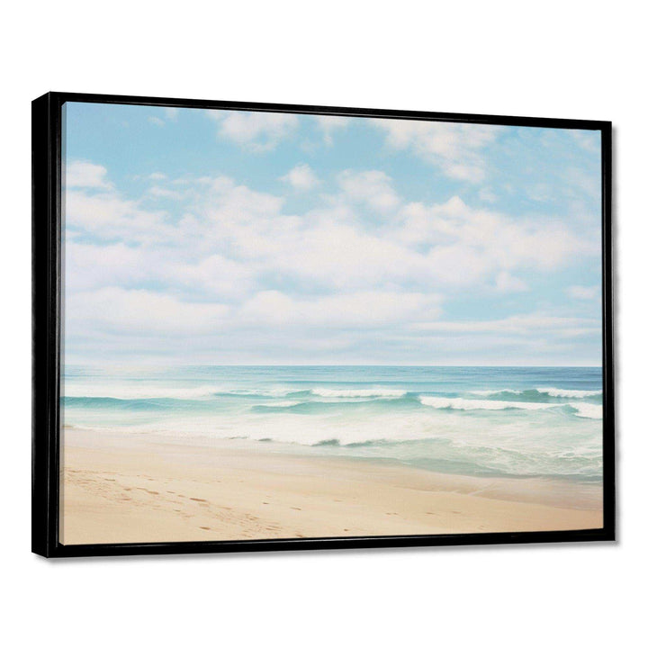 Beach Photo Coastal Tranquility III - Coastal Canvas Wall Art
