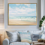 Beach Photo Coastal Tranquility III - Coastal Canvas Wall Art