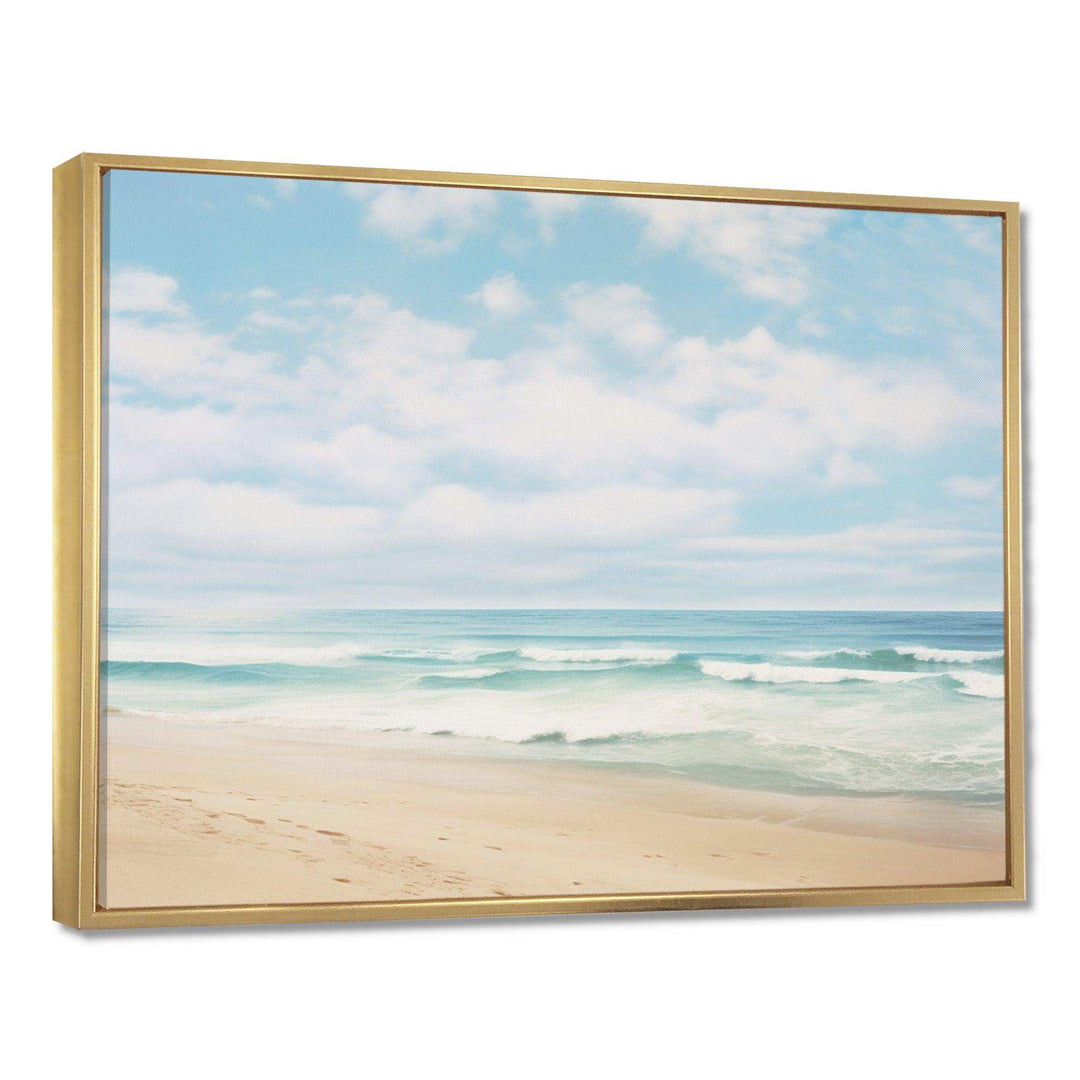 Beach Photo Coastal Tranquility III - Coastal Canvas Wall Art