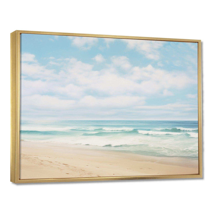 Beach Photo Coastal Tranquility III - Coastal Canvas Wall Art