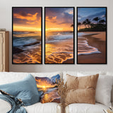 Beach Photo Sunset Serenade IX - Multi-Panels