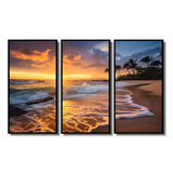 Beach Photo Sunset Serenade IX - Multi-Panels