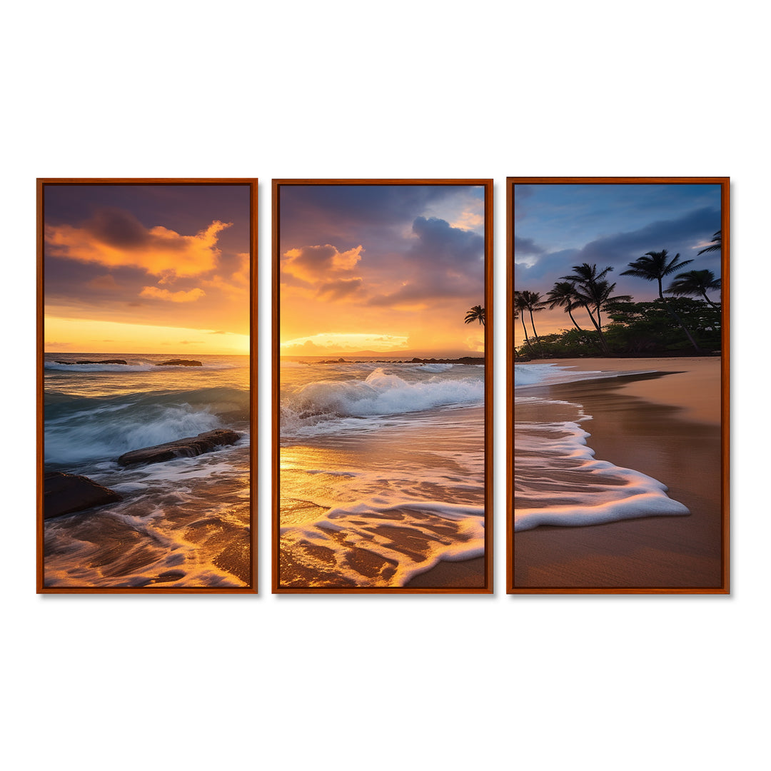 Beach Photo Sunset Serenade IX - Multi-Panels