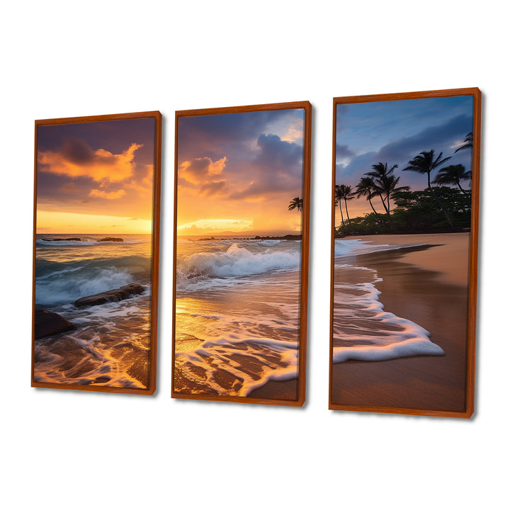 Beach Photo Sunset Serenade IX - Multi-Panels