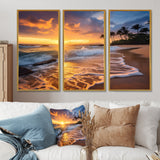 Beach Photo Sunset Serenade IX - Multi-Panels
