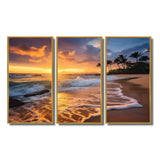 Beach Photo Sunset Serenade IX - Multi-Panels