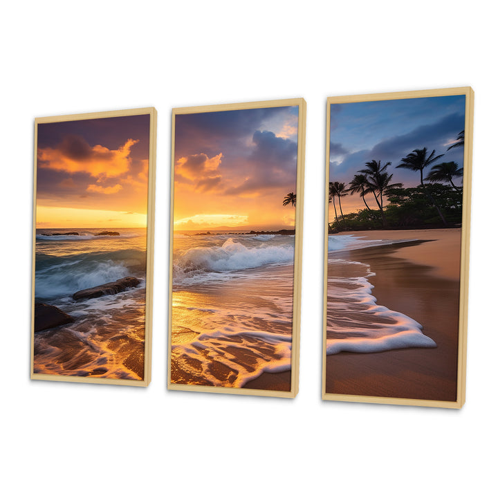 Beach Photo Sunset Serenade IX - Multi-Panels