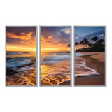Beach Photo Sunset Serenade IX - Multi-Panels