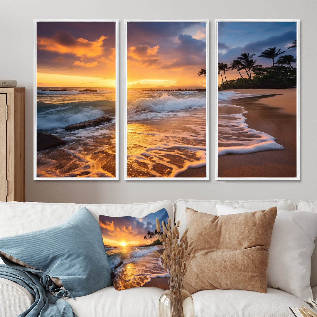 Beach Photo Sunset Serenade IX - Multi-Panels