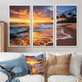 Beach Photo Sunset Serenade IX - Multi-Panels