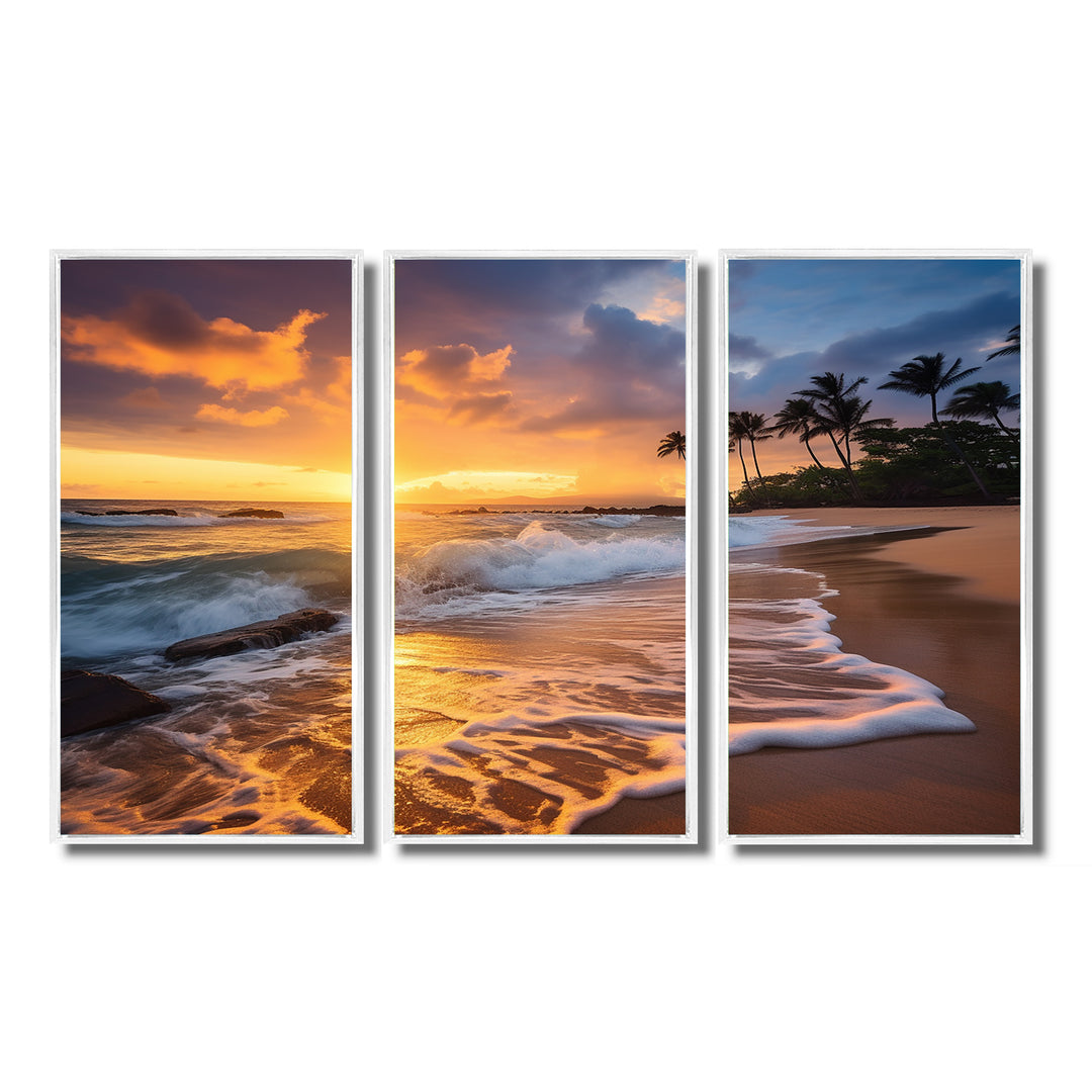 Beach Photo Sunset Serenade IX - Multi-Panels