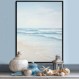 Beach Photo Tranquil Waters I - Coastal Canvas Wall Art