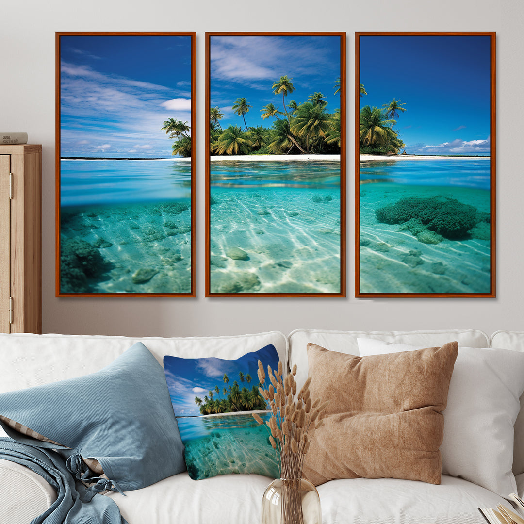 Beach Photo Tropical Escape V - Multi-Panel Canvas Prints