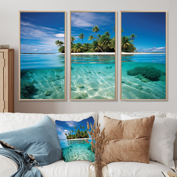 Beach Photo Tropical Escape V - Multi-Panel Canvas Prints