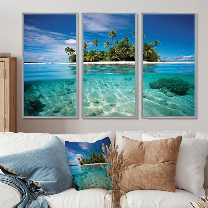 Beach Photo Tropical Escape V - Multi-Panel Canvas Prints