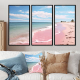 Pink Minimalism Beach Landscape I - Multi-Panels