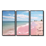Pink Minimalism Beach Landscape I - Multi-Panels