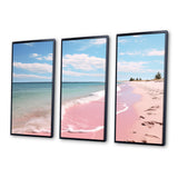 Pink Minimalism Beach Landscape I - Multi-Panels