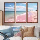 Pink Minimalism Beach Landscape I - Multi-Panels