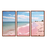 Pink Minimalism Beach Landscape I - Multi-Panels