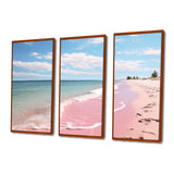 Pink Minimalism Beach Landscape I - Multi-Panels