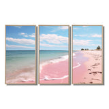 Pink Minimalism Beach Landscape I - Multi-Panels