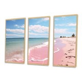 Pink Minimalism Beach Landscape I - Multi-Panels