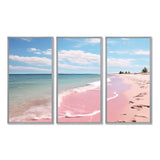 Pink Minimalism Beach Landscape I - Multi-Panels