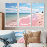 Pink Minimalism Beach Landscape I - Multi-Panels