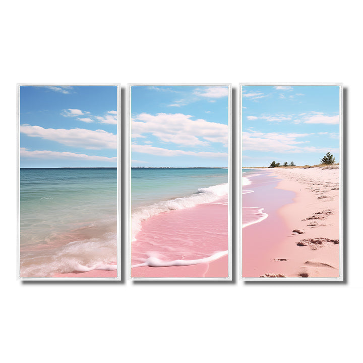 Pink Minimalism Beach Landscape I - Multi-Panels