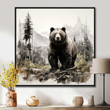 Bear Wild Majesty II - Animals Canvas Wall Art