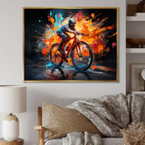 Bicycle Abstract Fusion An - Bicycle Canvas Wall Art