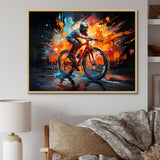 Bicycle Abstract Fusion An - Bicycle Canvas Wall Art