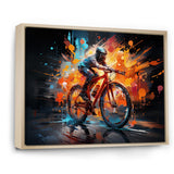 Bicycle Abstract Fusion An - Bicycle Canvas Wall Art
