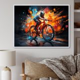 Bicycle Abstract Fusion An - Bicycle Canvas Wall Art