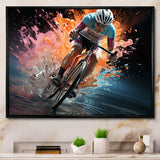 Bicycle Abstracted Motion An - Bicycle Canvas Wall Art