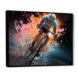 Bicycle Abstracted Motion An - Bicycle Canvas Wall Art