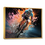 Bicycle Abstracted Motion An - Bicycle Canvas Wall Art