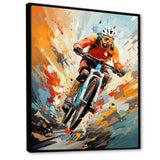 Bicycle Abstracted Trails An I - Bicycle Canvas Wall Art