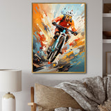 Bicycle Abstracted Trails An I - Bicycle Canvas Wall Art