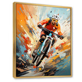 Bicycle Abstracted Trails An I - Bicycle Canvas Wall Art